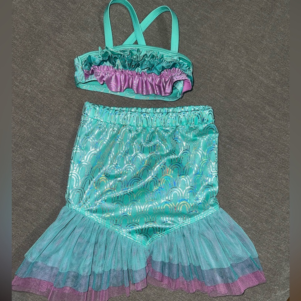 Mermaid Costume Set for Kids - Teal and Purple